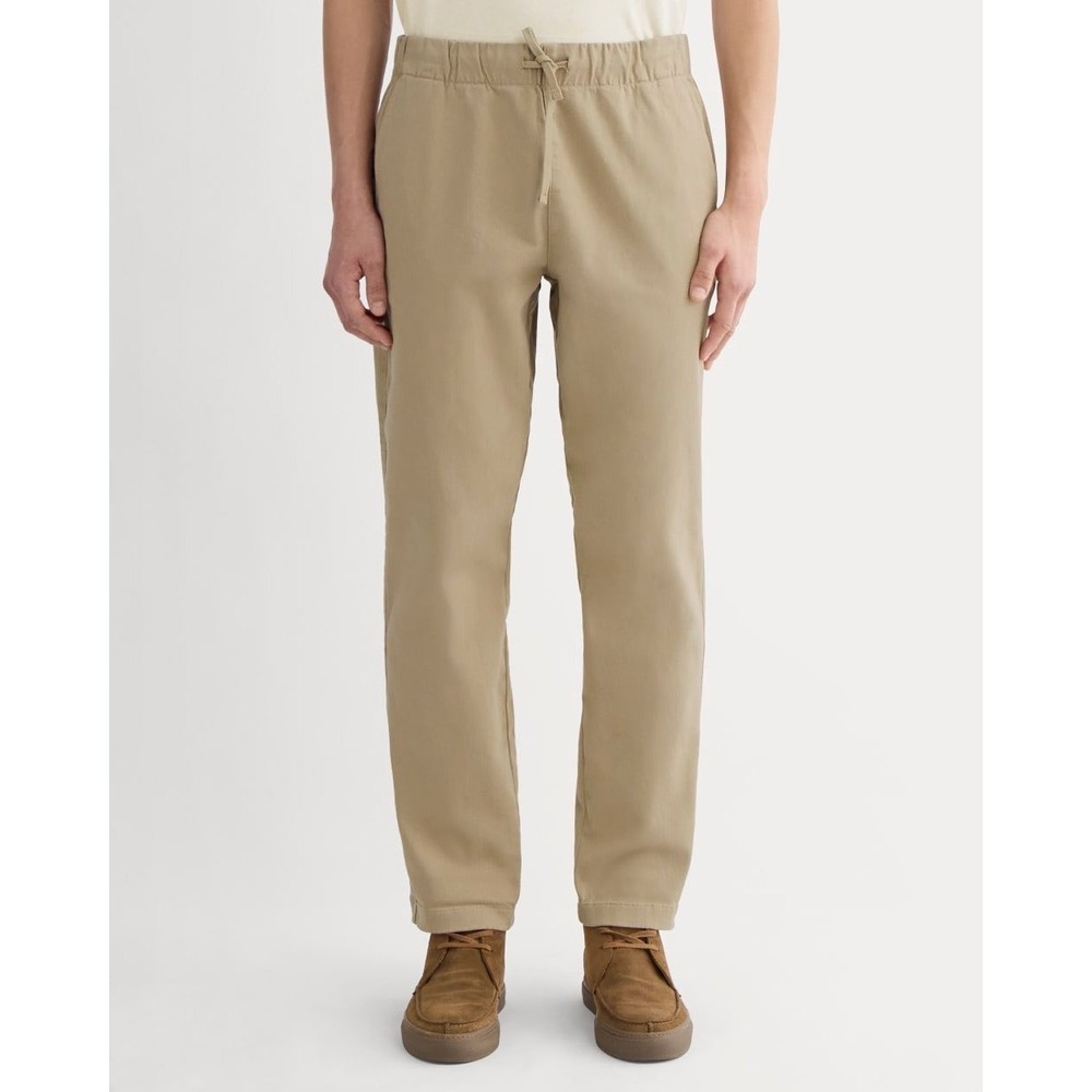 EVERLANE NWOT Men's Easy Pant in Trench Coat Khaki, M, Pull-On Classic Slim Fit